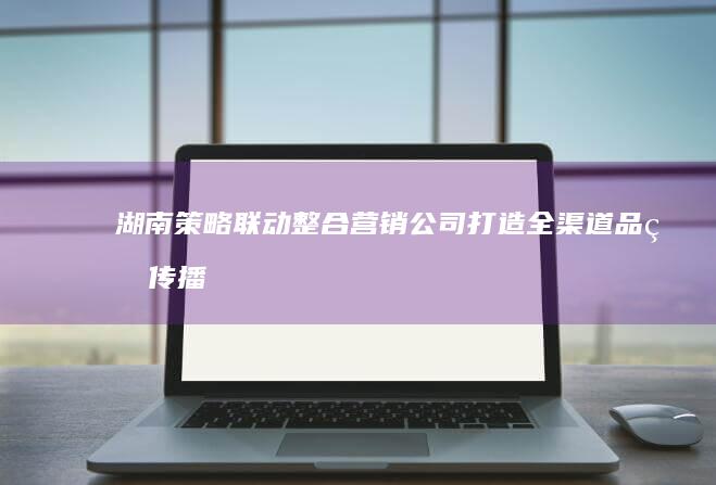 湖南策略联动整合营销公司：打造全渠道品牌传播新纪元